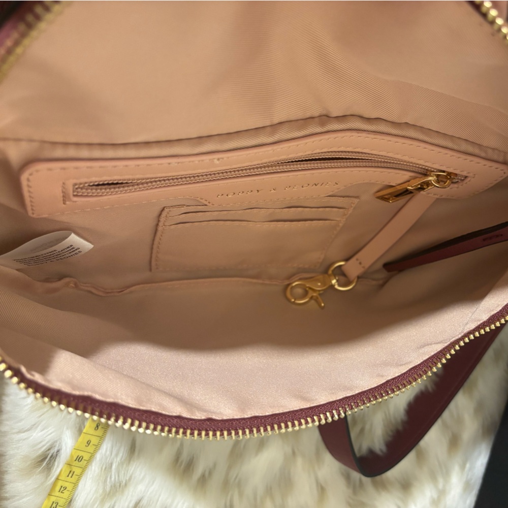 Poppy & Peonies Sidekick Crossbag burgundy. - Picture 6 of 10